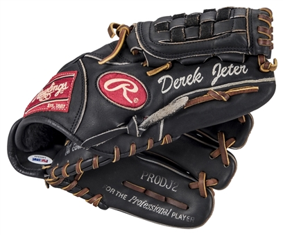 2001-2002 Derek Jeter Game Used Rawlings PRO-DJ2 Model Glove (PSA/DNA)